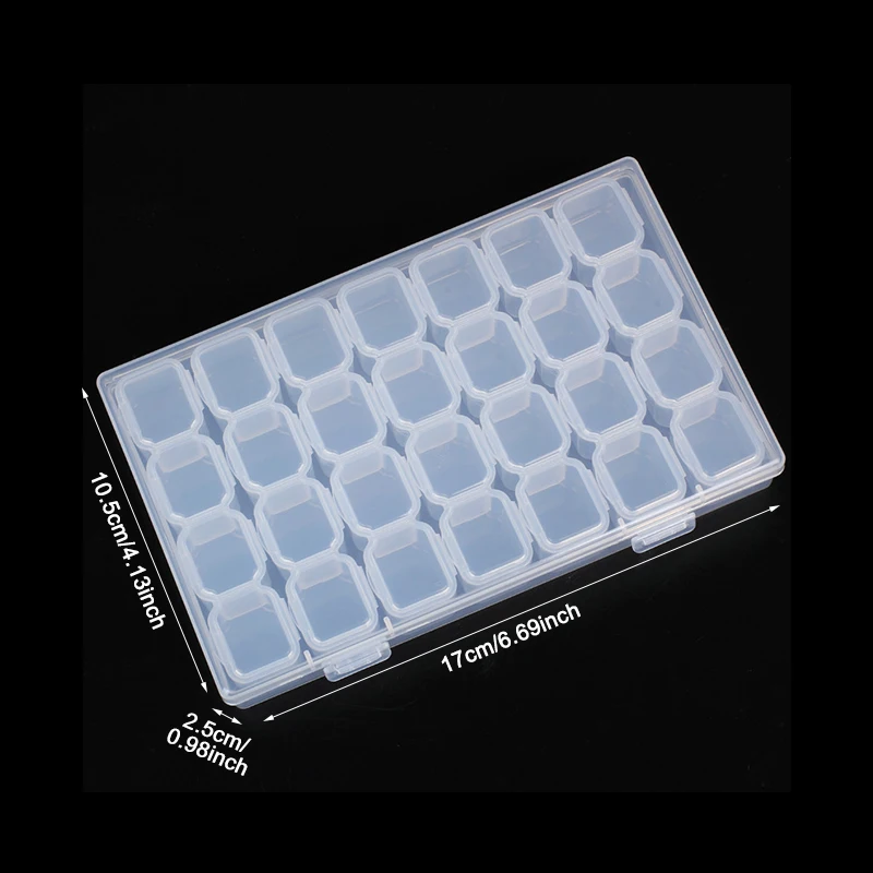 Прозрачный органайзер для косметики с 28 отделениями|Упаковка и стойки украшений|