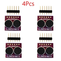 4pcs cjmcu 9813 max9813h fixed gain integrated bias microphone amplifier module mic breakout board with pins rcmall fz3580
