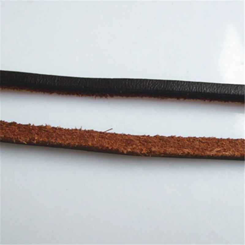 Шнур из натуральной кожи для ожерелья браслета 3 х2 мм | Украшения и аксессуары