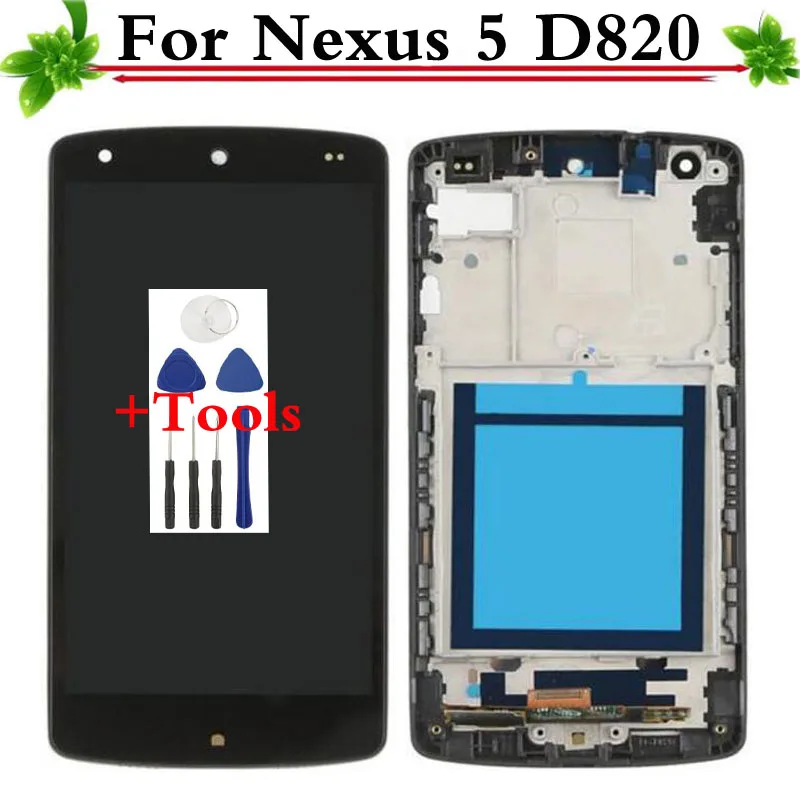 100% гарантия для LG Google Nexus 5 D820 D821 ЖК дисплей с сенсорным стеклом дигитайзер + Замена