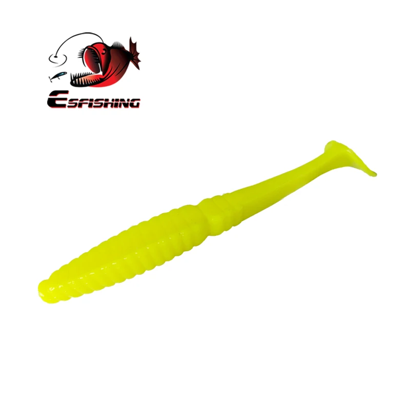 ESFISHING Fishing Lures Silicone Bait Soft Stagger Shad 100mm 7.2g 6pcs Trout Pesca Smell Pike | Спорт и развлечения