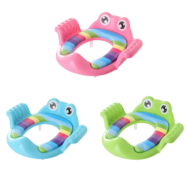 High quality Baby Potties Soft Toilet Training Seat Children Trainer With Handle WC Assistant Potty Pad for Kid Pedestal | Мать и ребенок