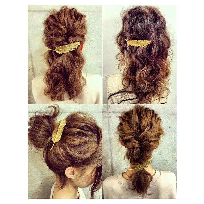 3 шт. элегантные заколки для волос аксессуары женщин и девушек (золото серебро