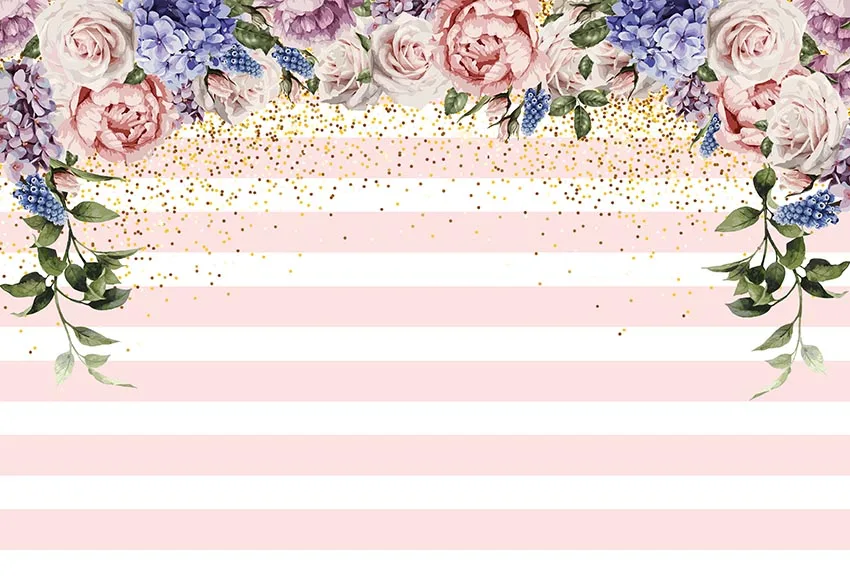 

Vinyl pink and white flowers newborn children Photo Backdrop for Photography Background photo Studio G-879