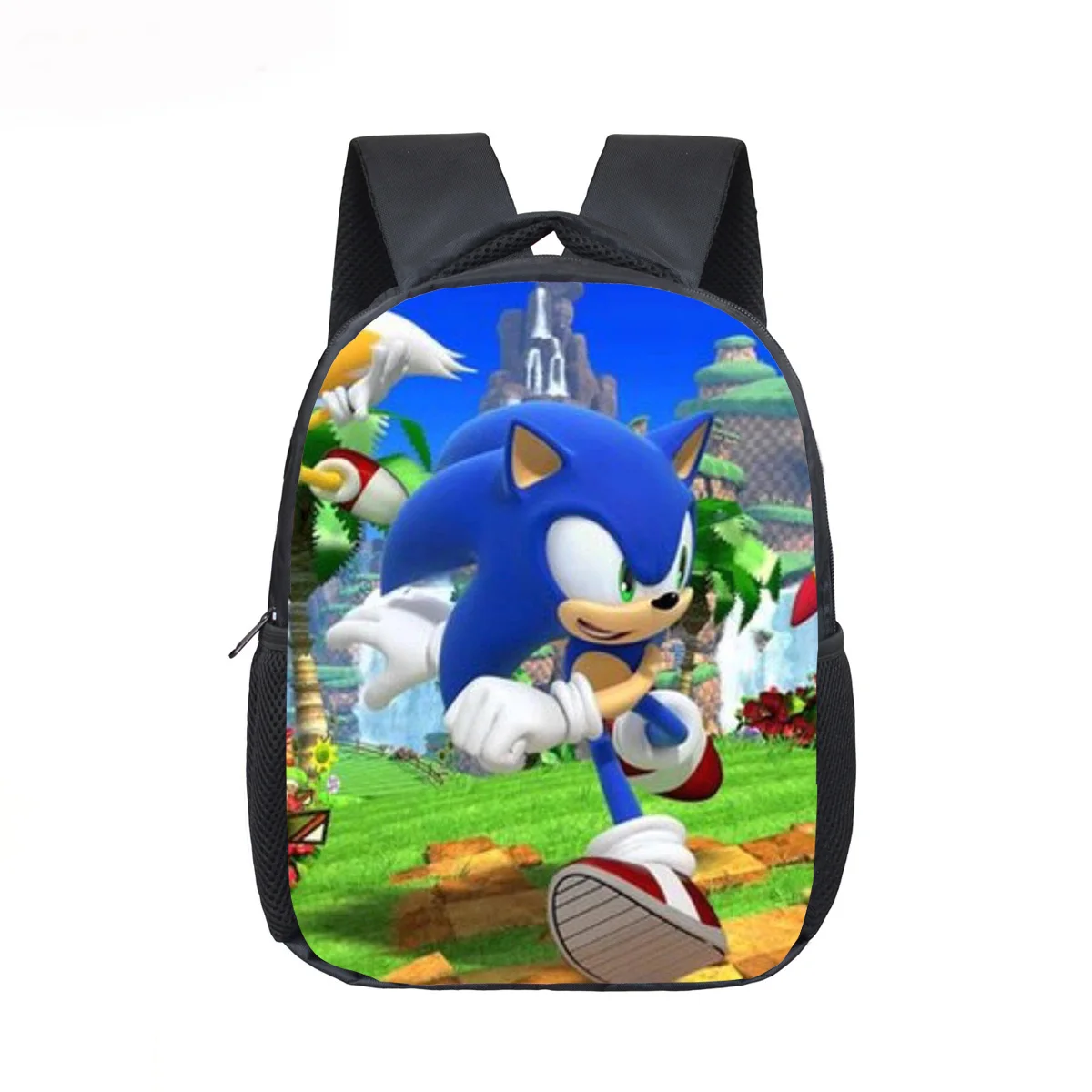 Горячая Распродажа, рюкзак Super Mario Bros Sonics, Детская сумка, красивая сумка с принтом Mario Sonic, сумка для детского сада