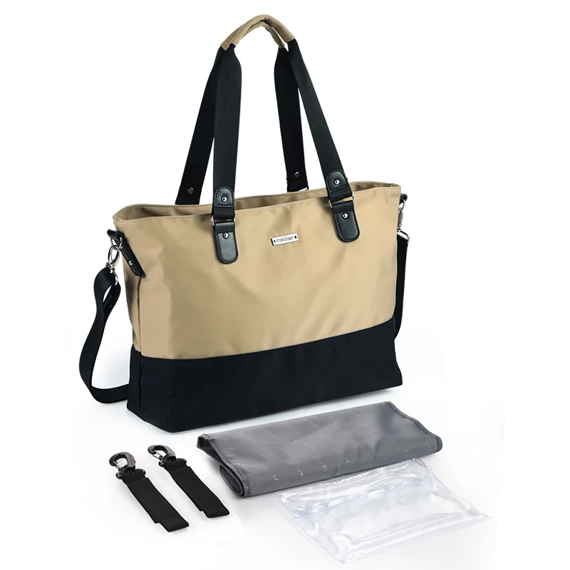 Khaki Insular Mummy материя подгузник сумка бренд большой емкости непромокаемая сумка для подгузников Дизайнерская Дорожная сумка для ребенка для ухода пеленки сумки - Цвет: Khaki