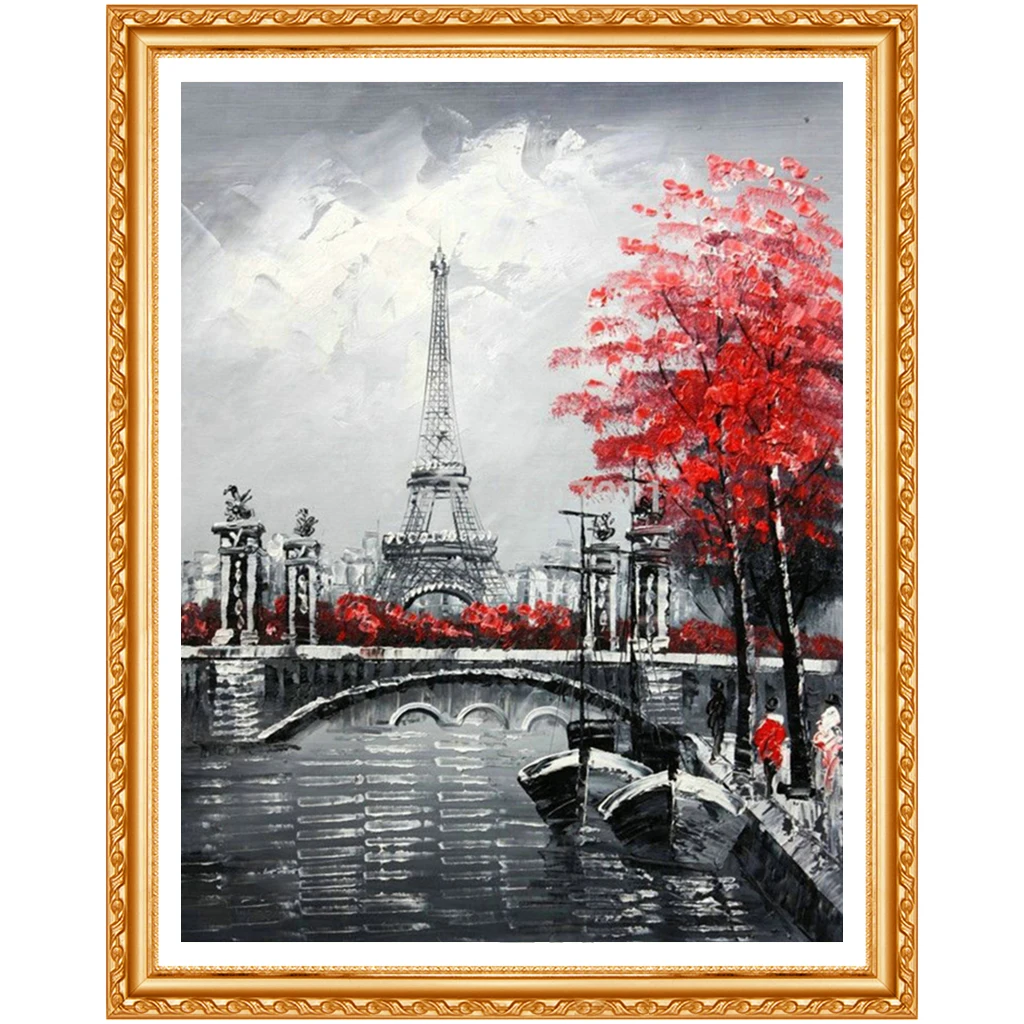 Алмазная картина Полная площадь Париж сделай сам алмаз 5d Сделай Сам алмазная