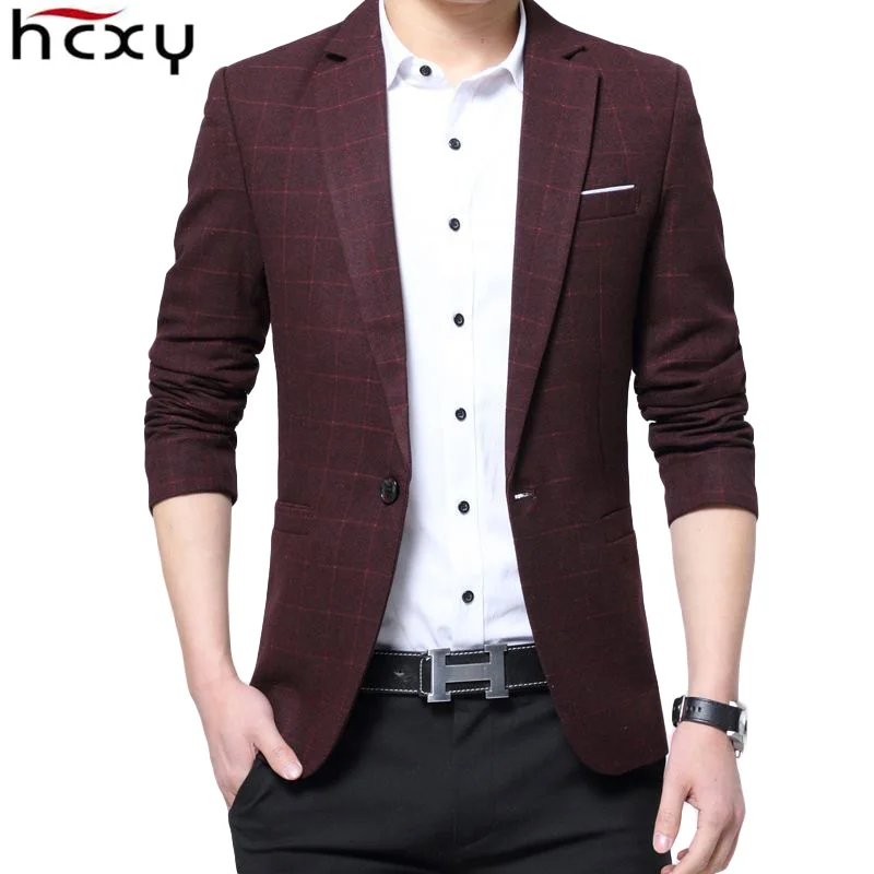 HCXY 2018 весенний брендовый мужской костюм куртки одежда Блейзер Мужской коммерция