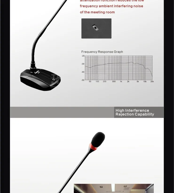 Takstar MS400-1 Стол микрофон конференц-связи кардиоидный звукосниматель стабильный бесшумный чистый звук Качество для встречи