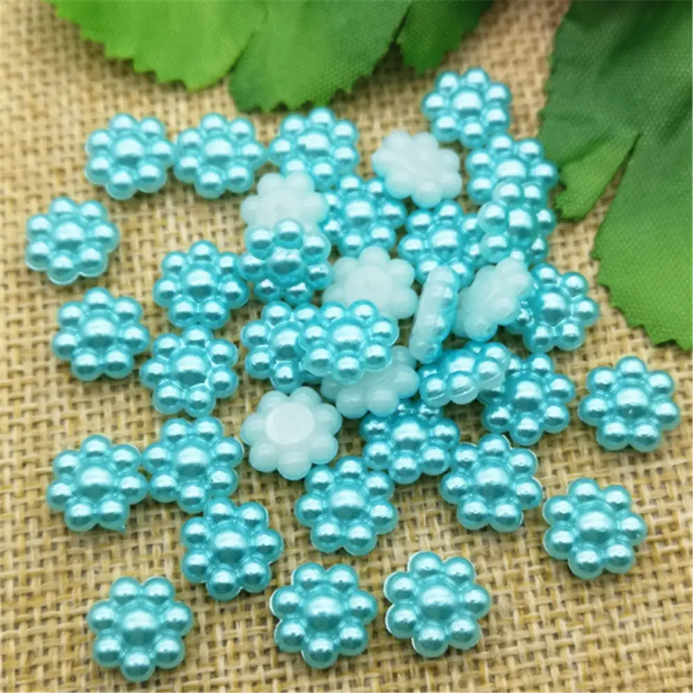 Сделай Сам 100 шт. пластиковые бусины в виде груши цветок искусственные с плоской