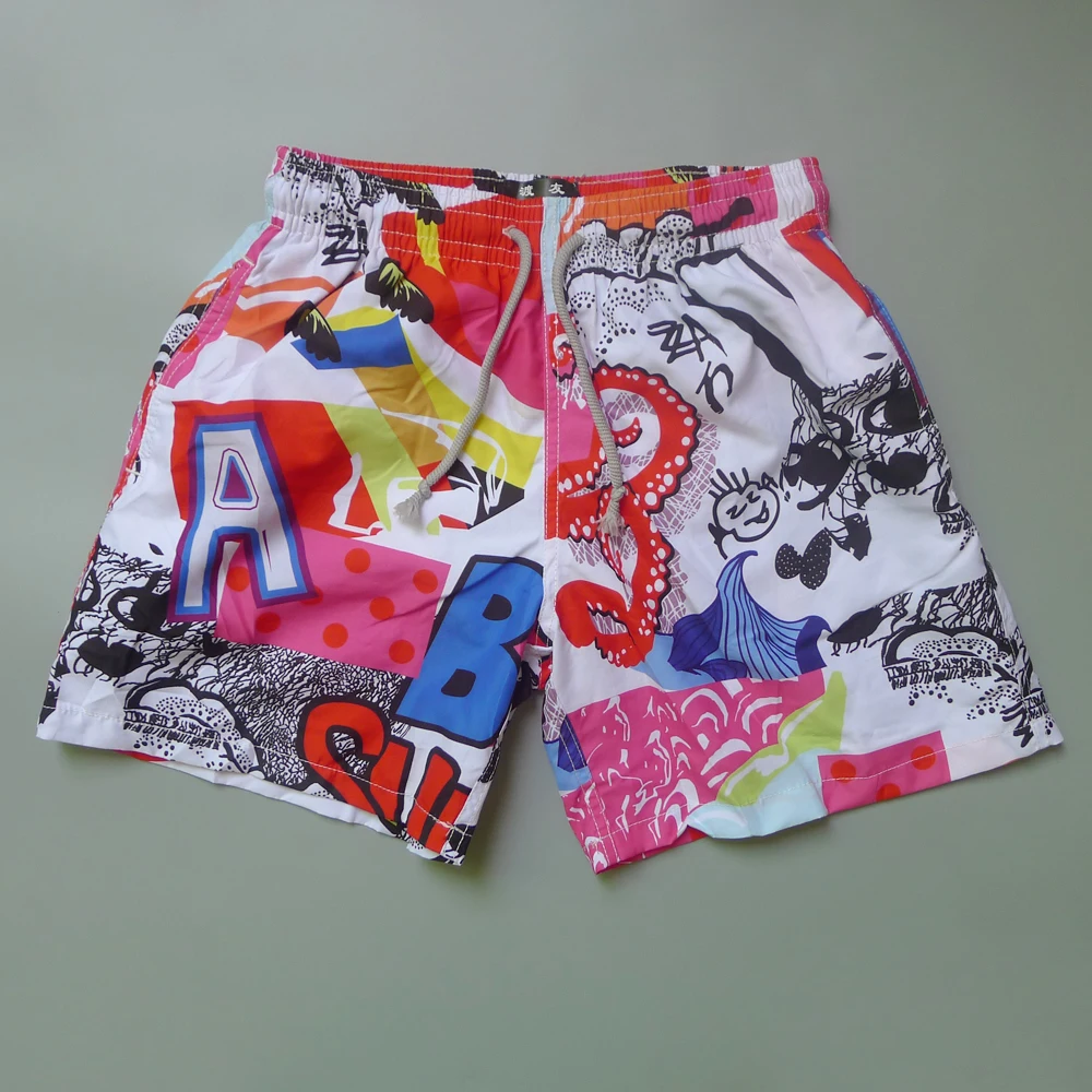 Упаковка PP! Брендовые быстросохнущие летние мужские пляжные шорты с принтом s для