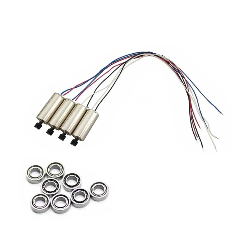 Запчасти для дрона квадрокоптера VISUO XS816 XS809S RC 8 шт. обновленный подшипник + двигатели cw ccw моторные двигатели