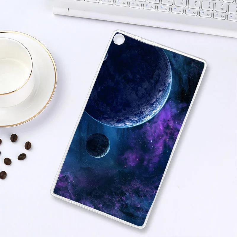 Z008 Окрашенный Прозрачный чехол для планшета lenovo TAB E10 E8 E7 M10 P10 чехол силиконовый чехол для lenovo A7-30 A7-50 Phab Plus мягкие сумки из ТПУ - Цвет: Z008