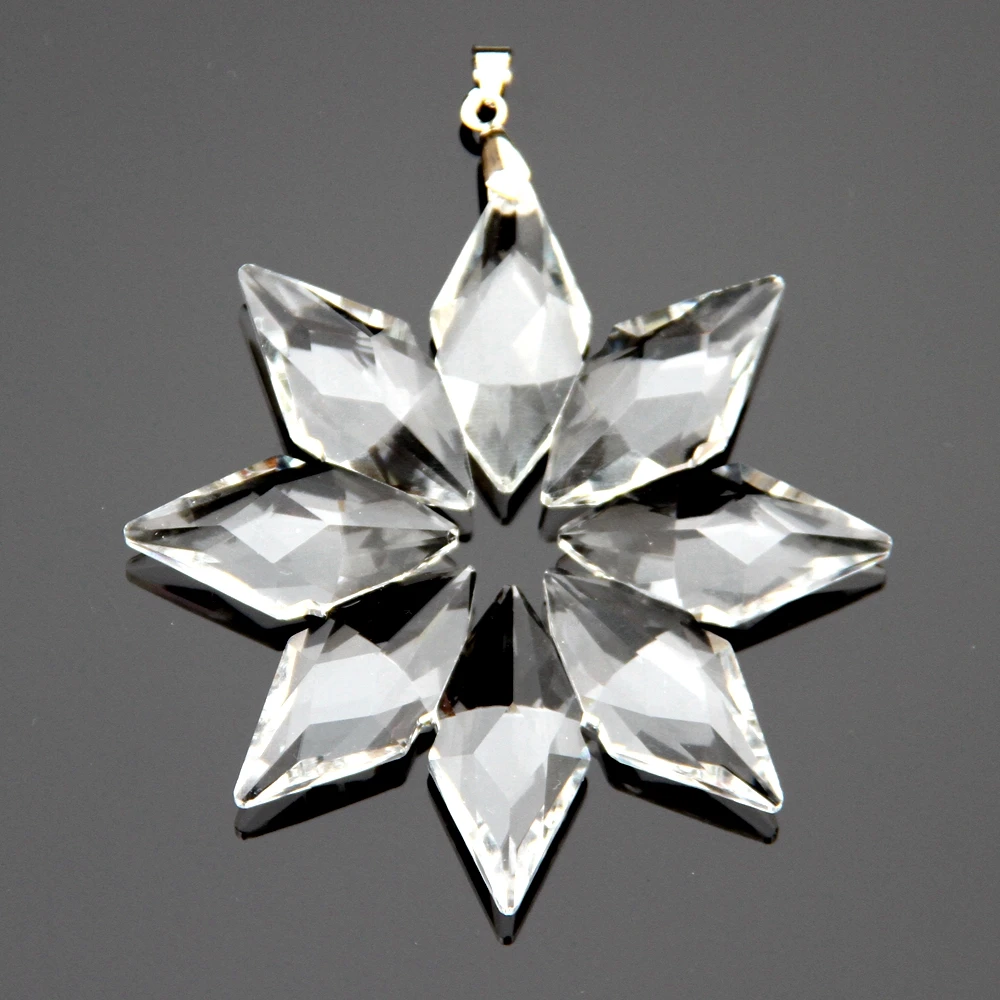 Новое поступление! 10 шт. прозрачная стеклянная призма в форме цветка 89 мм |