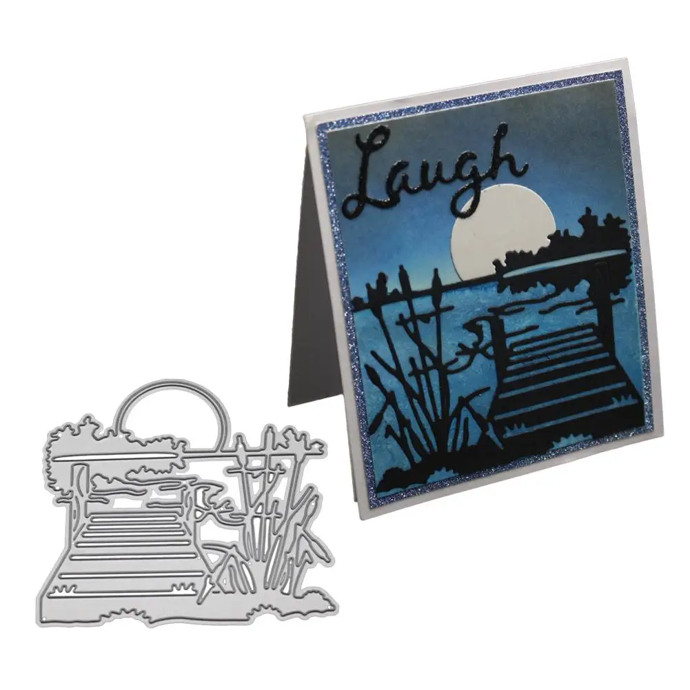 Новая форма для вырезания металла приозерный пейзаж серии бумажный