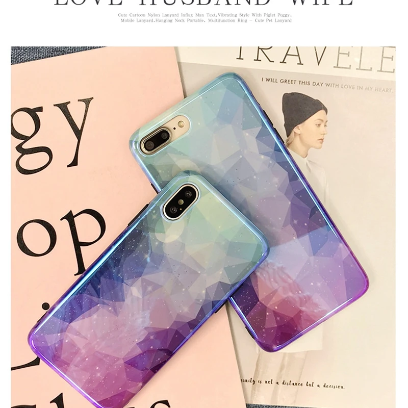 Чехол для iPhone 6 s 8 plus 10 7 постепенное изменение цвета X Xs Max Xr |
