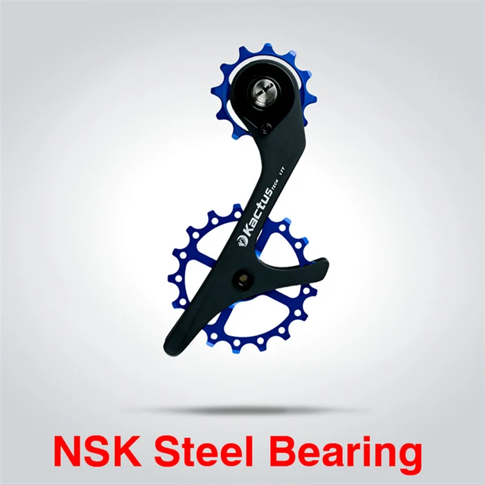 NSK Steel Bearing 17T керамический подшипник из углеродного волокна переключатель передач колесо заднего направляющая переключателя скоростей колесо для SHIMANO 9100/9150/R8000/R8050 - Color: NSK Steel Bearing