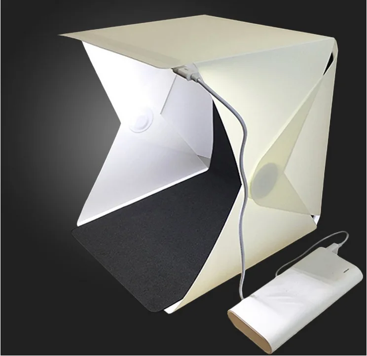 Z40 mini Folding Lightbox Photography Studio Softbox LED Light Soft Box Photo Background Lighting Tent Kit 20CM*24CM*24CM | Лампы и