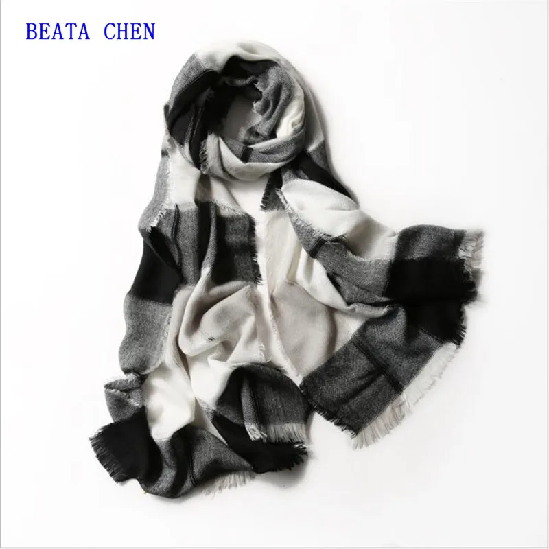 Beata Chen Роскошные Брендовые повседневные Универсальные однотонные теплые цветные