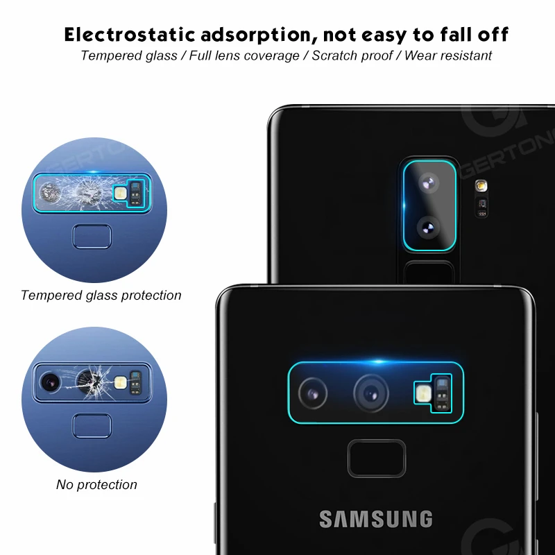 2 шт. стеклянная пленка для камеры Samsung Galaxy Note 9 8 задняя крышка объектива