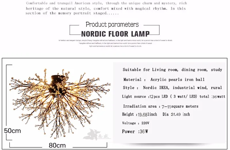 Лофт Европейский Винтажный потолочный светильник Luminaria AC110~ 240V акриловое украшение G4LED лампочка 36 ватт для гостиной спальни