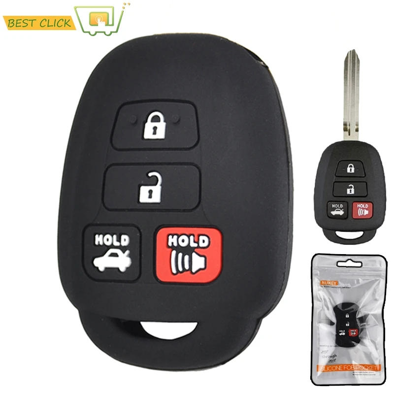Флюс чехол для Toyota Camry Corolla RAV4 Vios Prius C Highlander 2012 2020|Кольца ключей| |