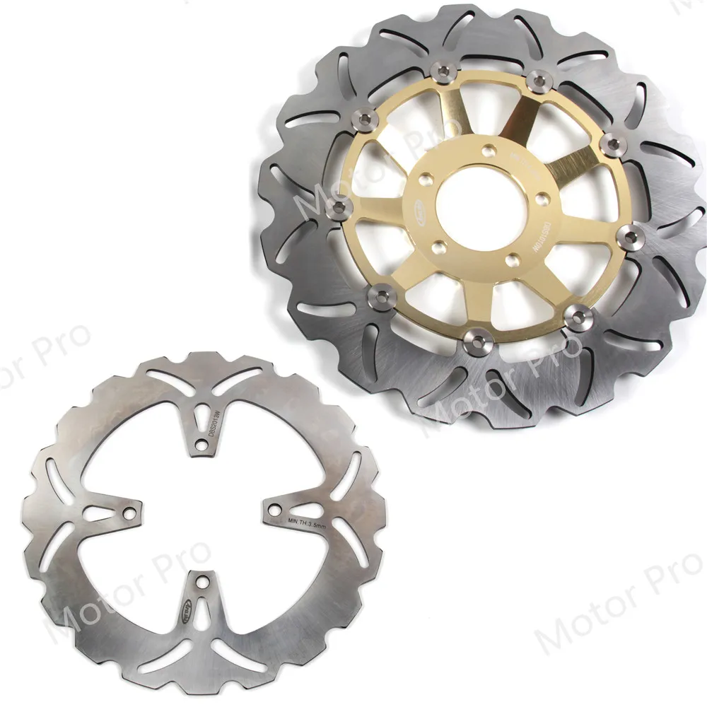 

Для SUZUKI GS 400 1989 комплект ротора переднего и заднего тормозного диска, аксессуары для мотоциклов GS400 GS E F 500 GS500E GS500F GS500 черный