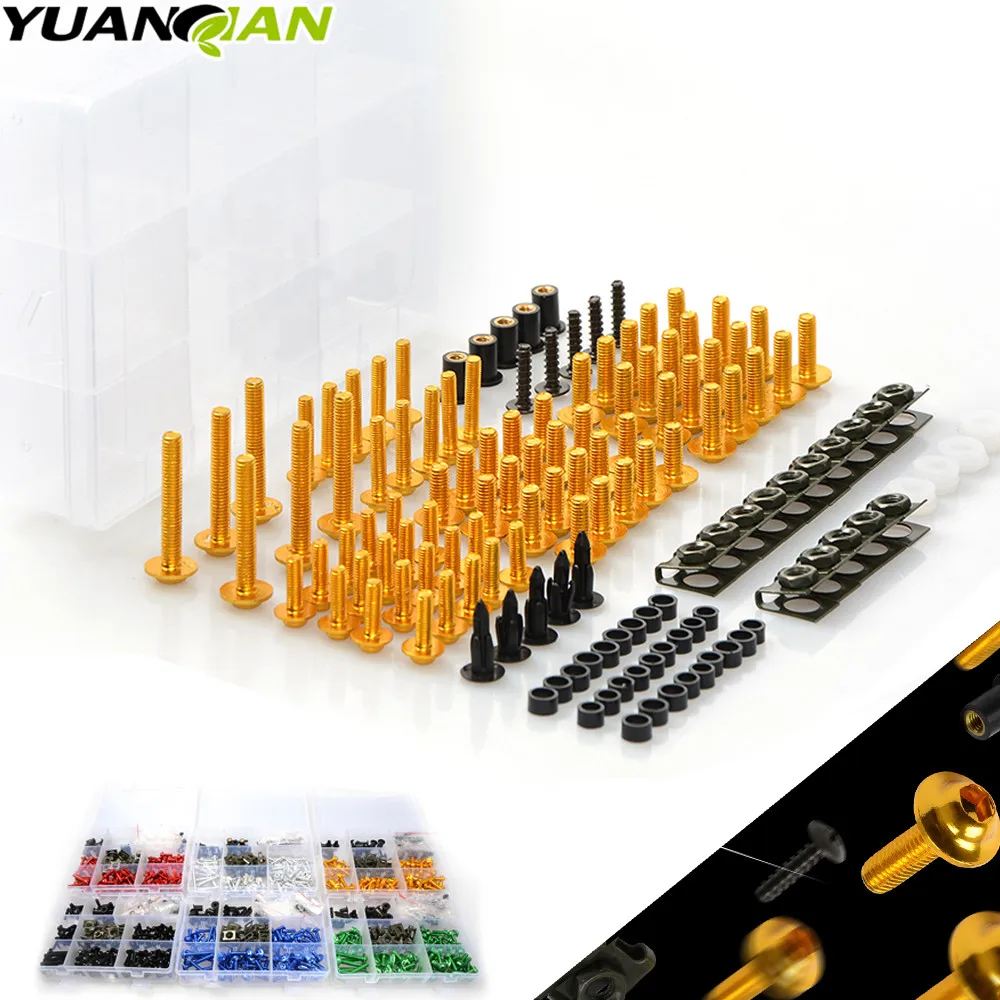 

Universal CNC Motorcycle Fairing body work Bolts Fastener Clips Screws For Suzuki GSF650 Bandit 2007 GSF 650 rf 600r rf600r