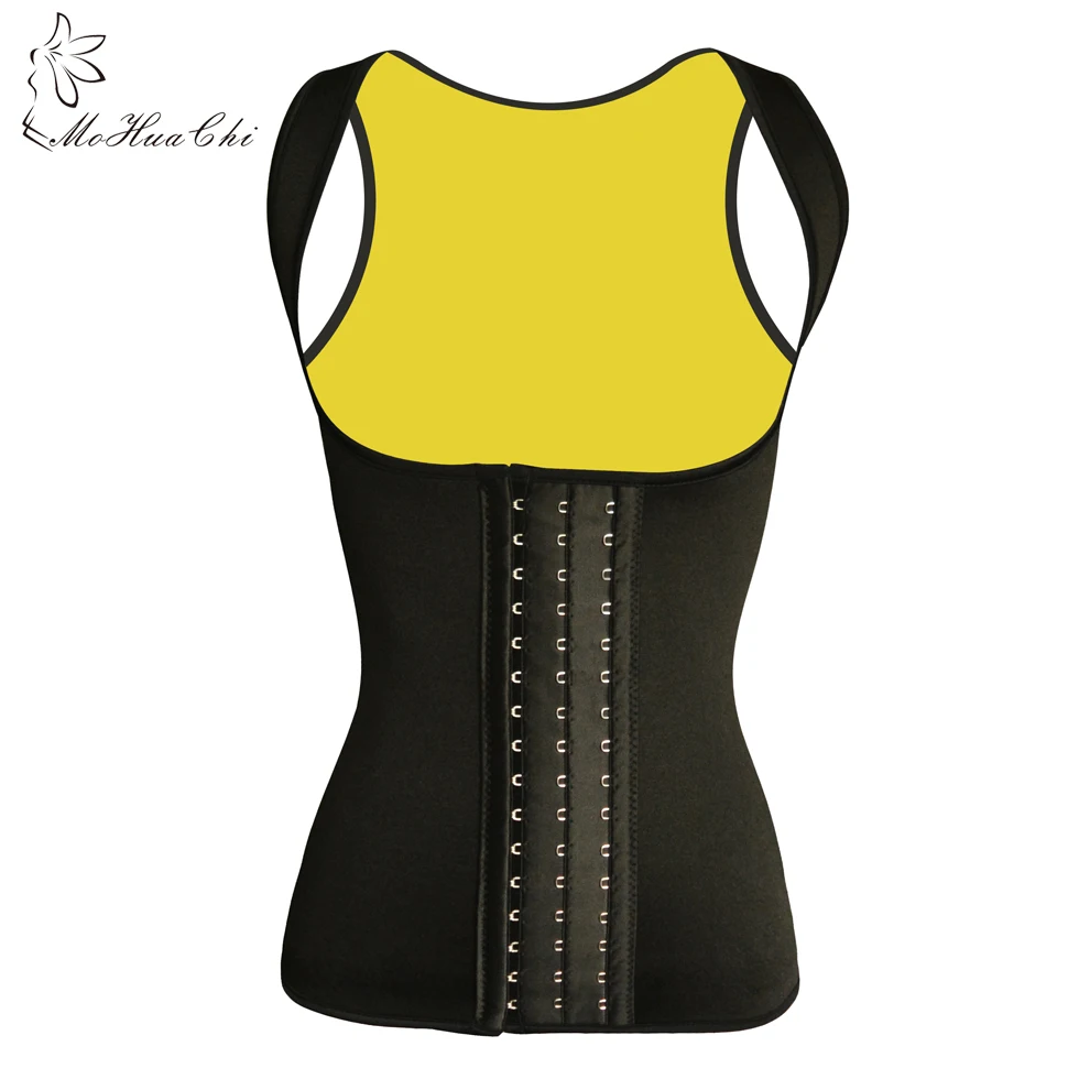 

MOHUACHI Waist Trainer Corset Sexy Bustiers Tops Vest Steampunk Black Underbust Corset Plus Size Clothing For Women Neoprene