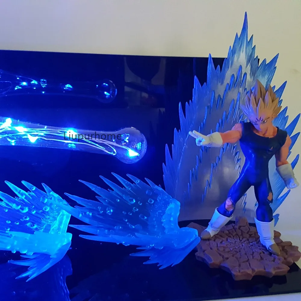 Dragon Ball Z Веджета супер сайян Kamehameha светодиодный ночник лампа Dragon Ball Super Majin Vegeta настольная лампа DBZ