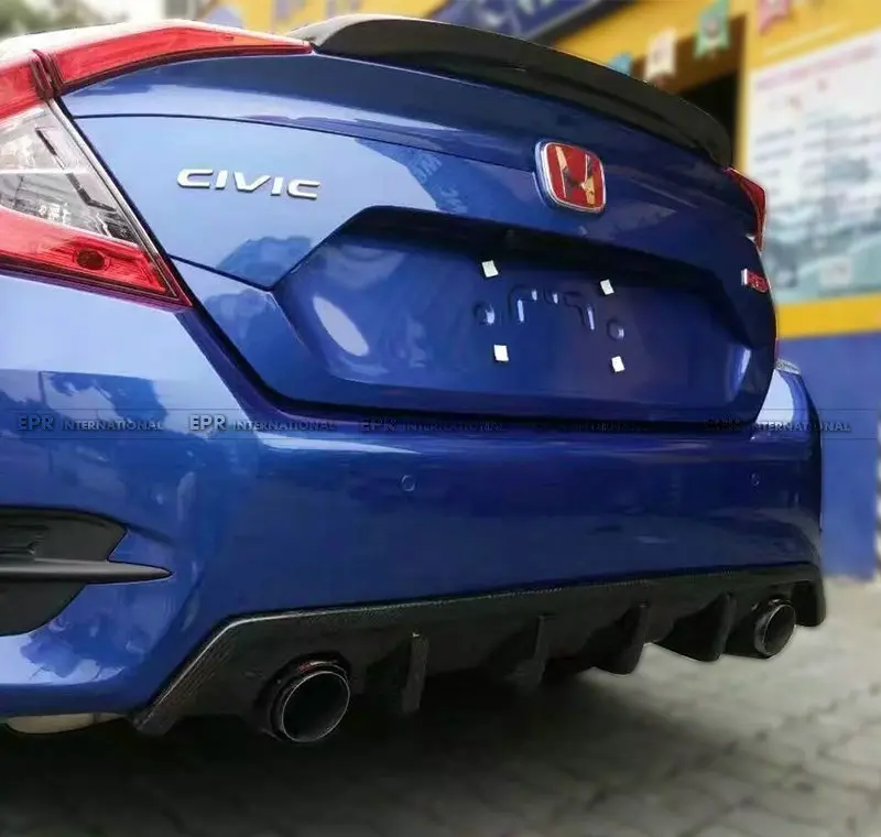 Автомобильные аксессуары для Honda 10th Generation Civic FC CM-Style задний диффузор из