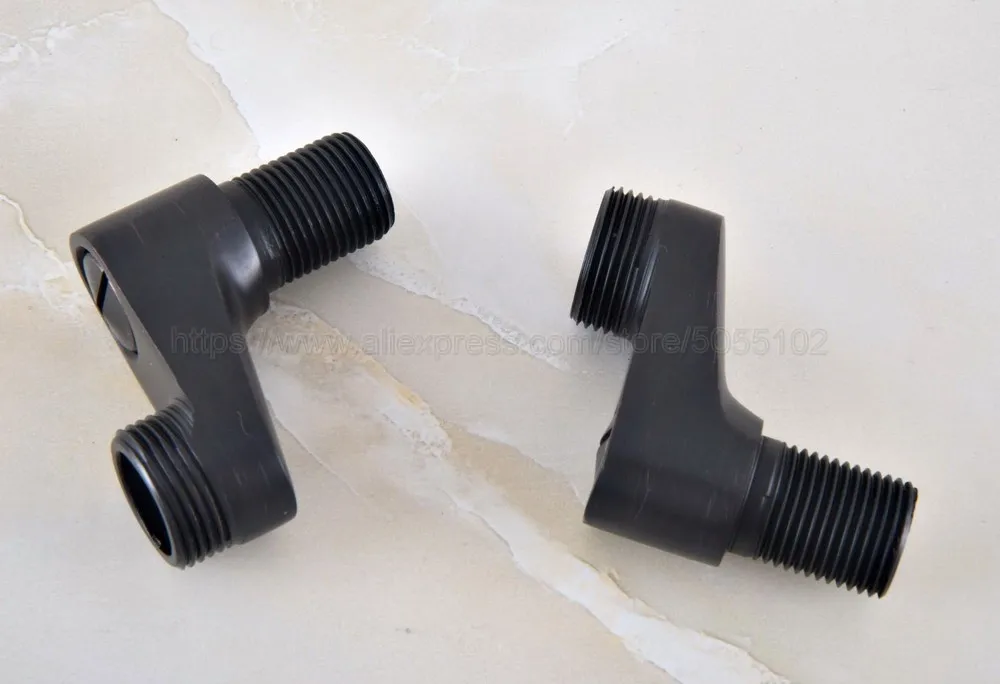 2 pcs black oil rubbed brass bathroom accessories claw foot bathtub faucet adjustable swing arms zba180 free global shipping