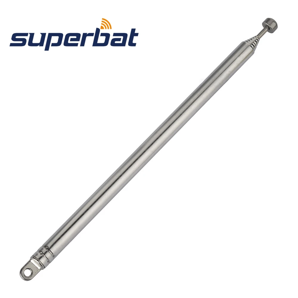Универсальная ТВ антенна Superbat DAB + AM FM Для помещений 6 секций телескопическая для