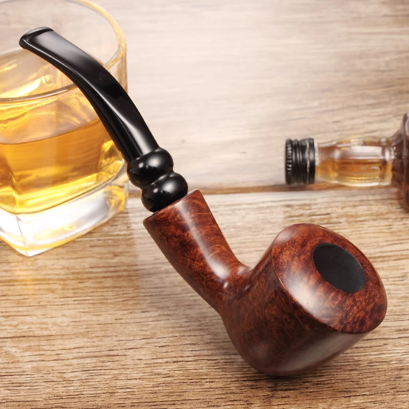 

2016 New Briar Tobacco pipe Smoking pipes elegant Natural Pattern JS887