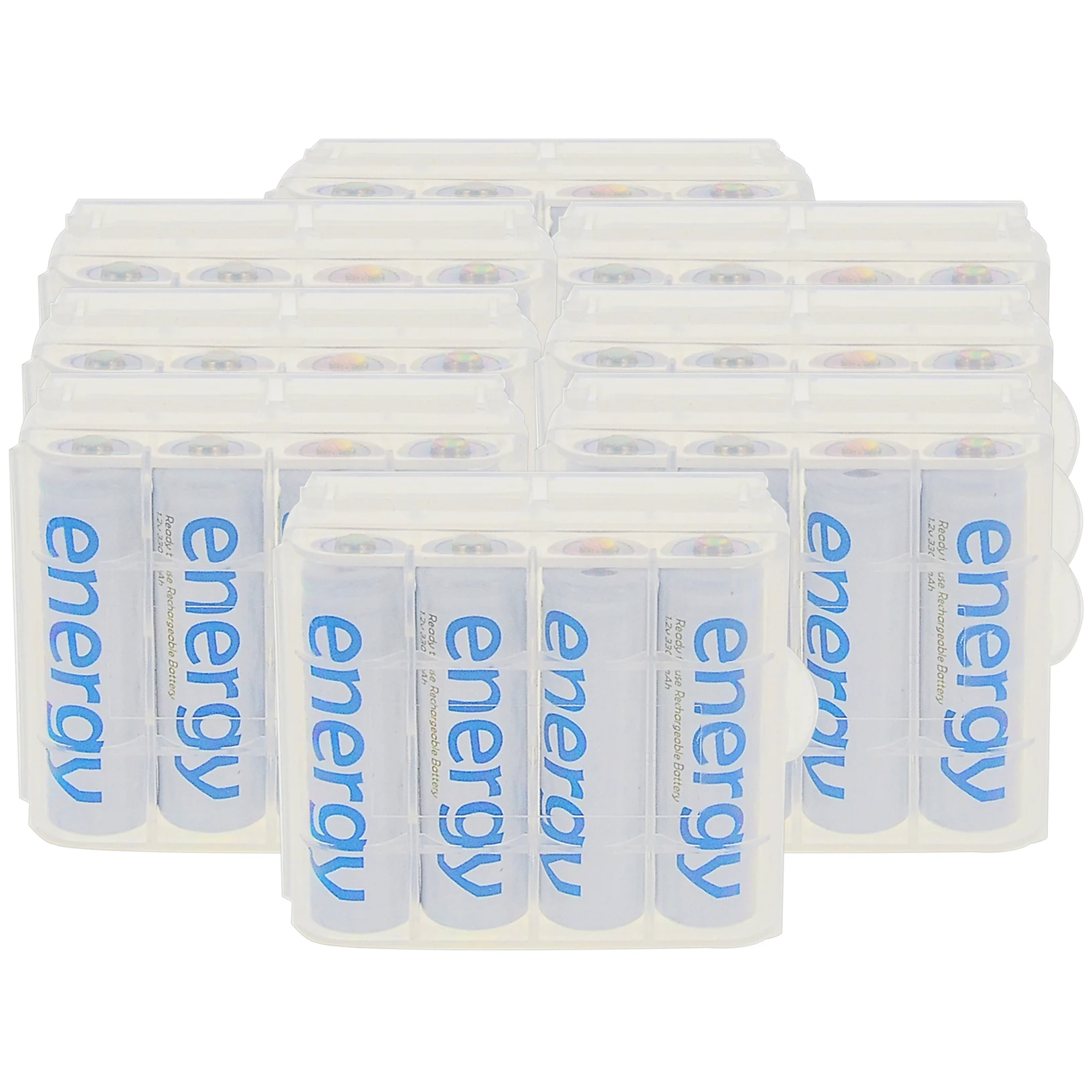 32pcs and 8xcases 4/8/16/32/48 шт. AA 3300 мАч металл-гидридных или никель энергии Перезаряжаемые Батарея белая клетка для MP3 Радиоуправляемый Дрон с Чехол - Цвет: 32pcs and 8xcases