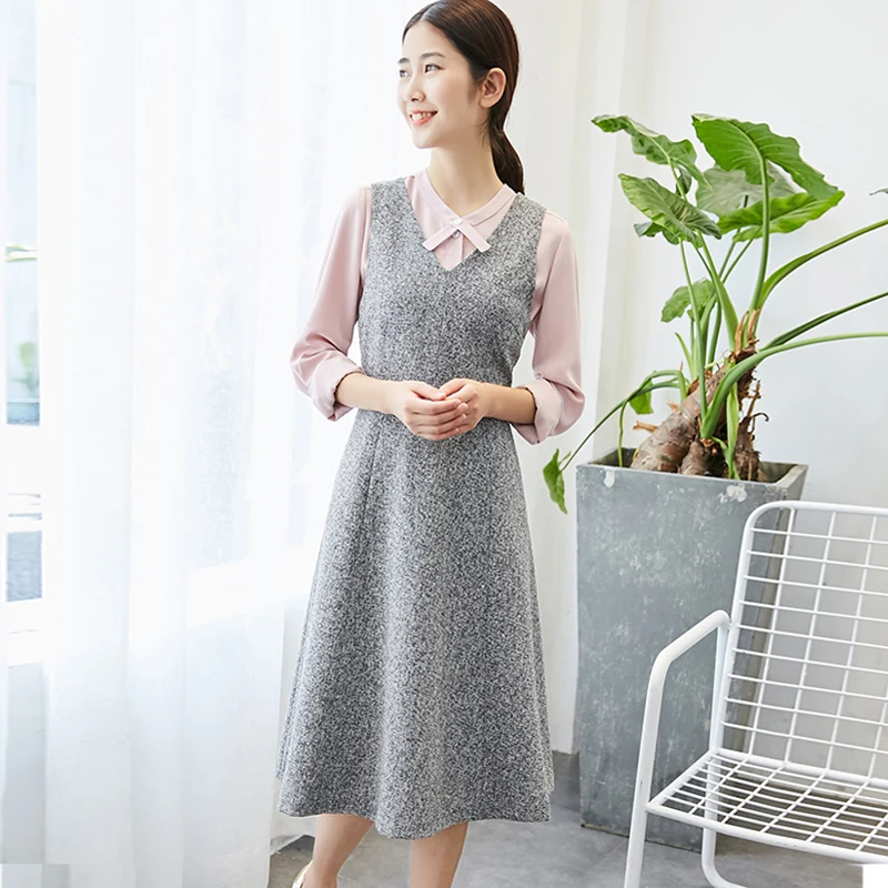 

Fall Winter New Women Casual Slim Fit Sleeveless Sundress Cute Vest Dress for Woman Ladies Plus Size 3XS-10XL High Waist Dresses