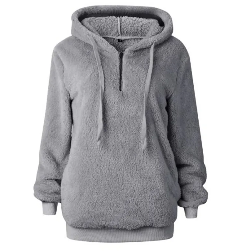 

YGYEEG Faux Lambswool Oversized Jacket Coat Winter Black Warm Hooded Jacket Women Autumn Outerwear New Female Overcoat S-5XL