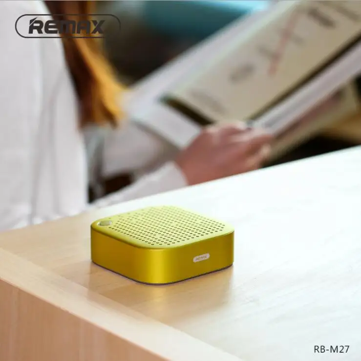 DDO REMAX-M27 портативный мини Bluetooth 4 2 динамик 1200 мАч Металл стерео музыка бас HD звук Вт