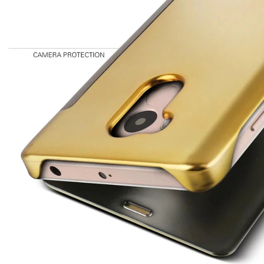 Для Xiaomi Redmi 4 Prime роскошный золотой Оригинальный чехол для Pro PC зеркальный кожаный