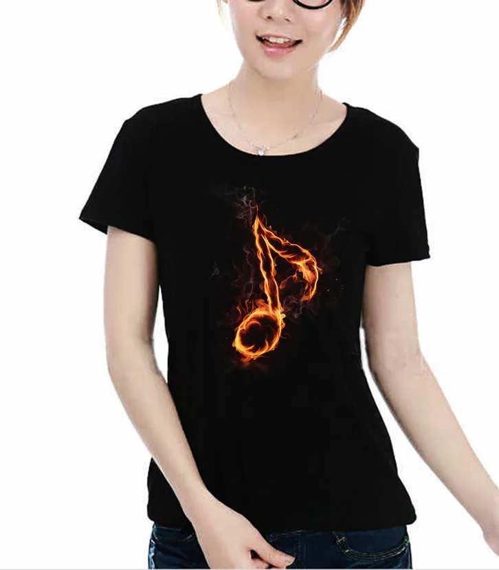 2017 Хлопок Мода хип хоп Женская Девушка wasit Тонкий Пламя огонь Музыка Примечание