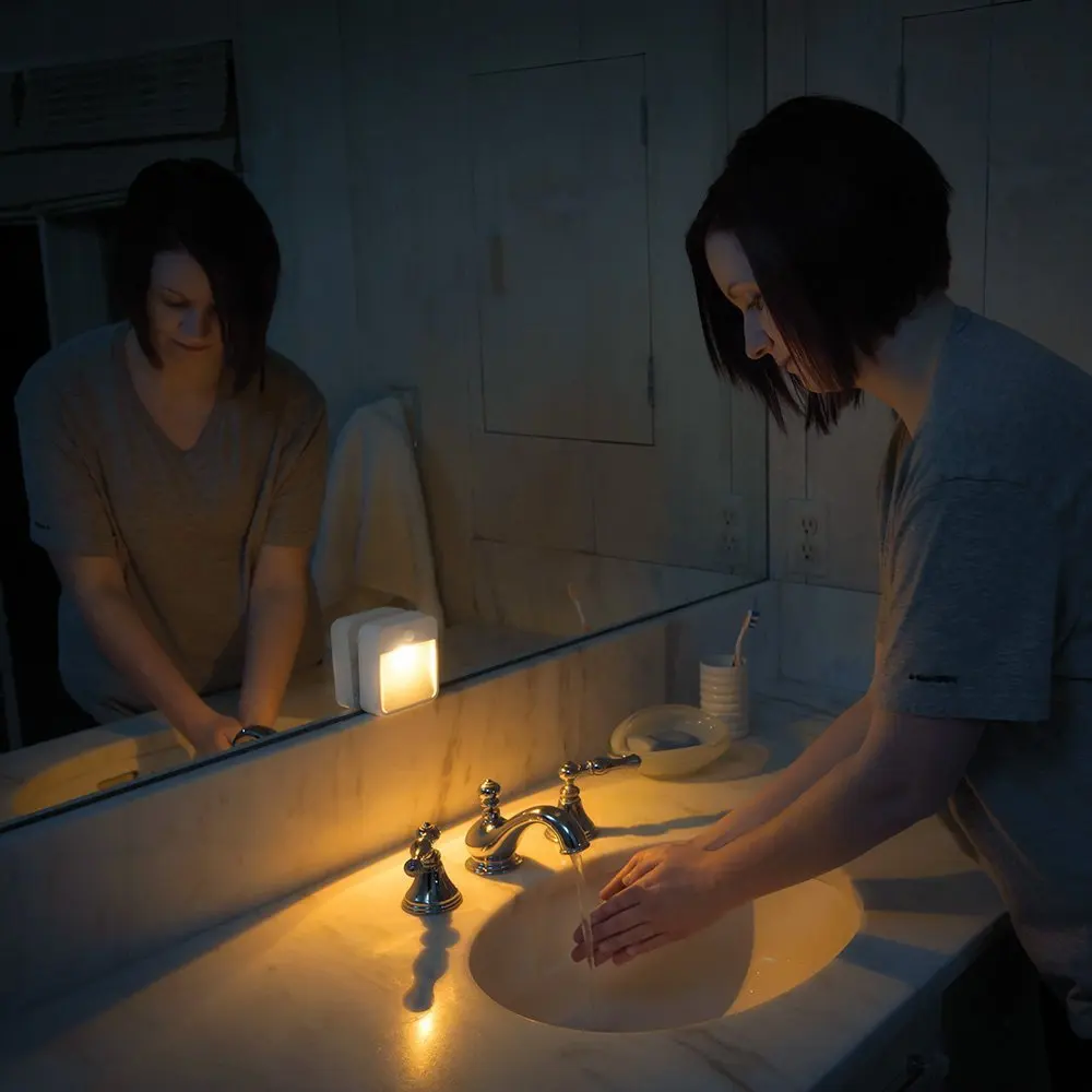 T SUNRISE 3 упаковки Ночной свет датчик движения беспроводной работающий от аккумулятора ночник светодиодный