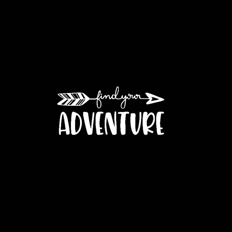 YJZT 17 8 см * виниловые наклейки на автомобиль Find Your Adventure черные/Серебристые для