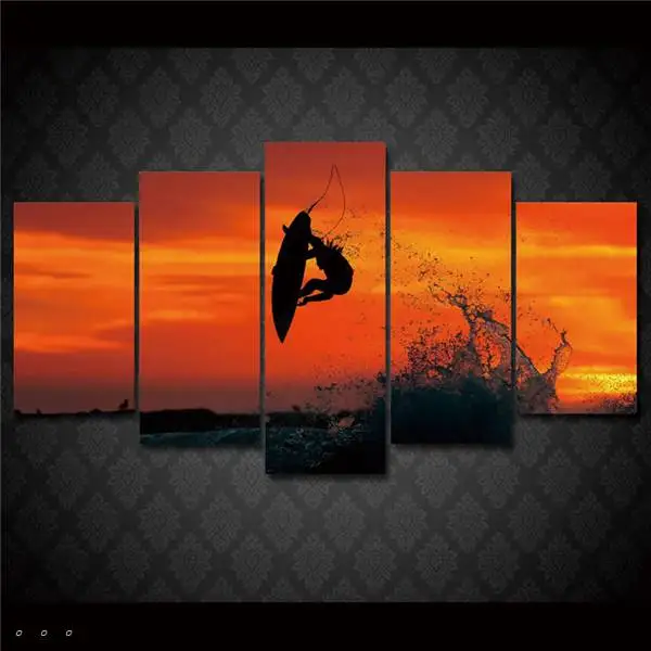 Hd печатная картина для экстремального серфинга холст печать декор комнаты