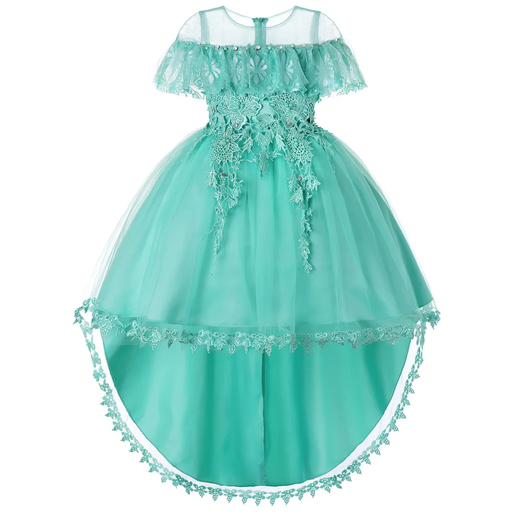 

2019 Children's Performance Dress Skirt BigTrailing Princess Dress Cake Puff Performance Clothing Pageant Dress