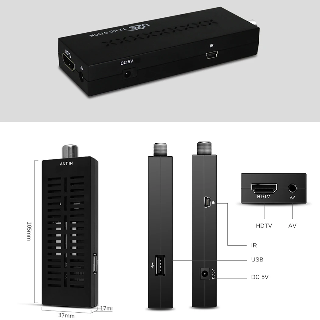 DVB T2 HD TV Stick цифровой наземный ТВ приемник 1080P для приставки DVBT2 H.264 MPEG4 HMI USB тюнер с