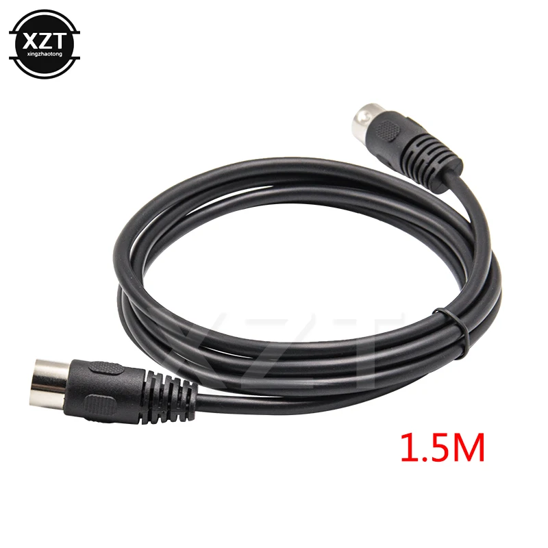 Новый 1 5 M 1M MIDI Pin DIN штекер на мужской аудио удлинитель Кабель адаптер для Midi