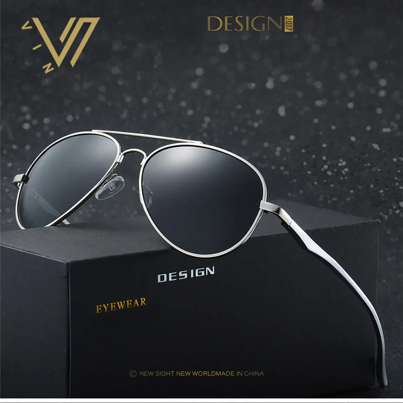 Бренд унисекс Ретро алюминиевый бренд мужские солнцезащитные очки