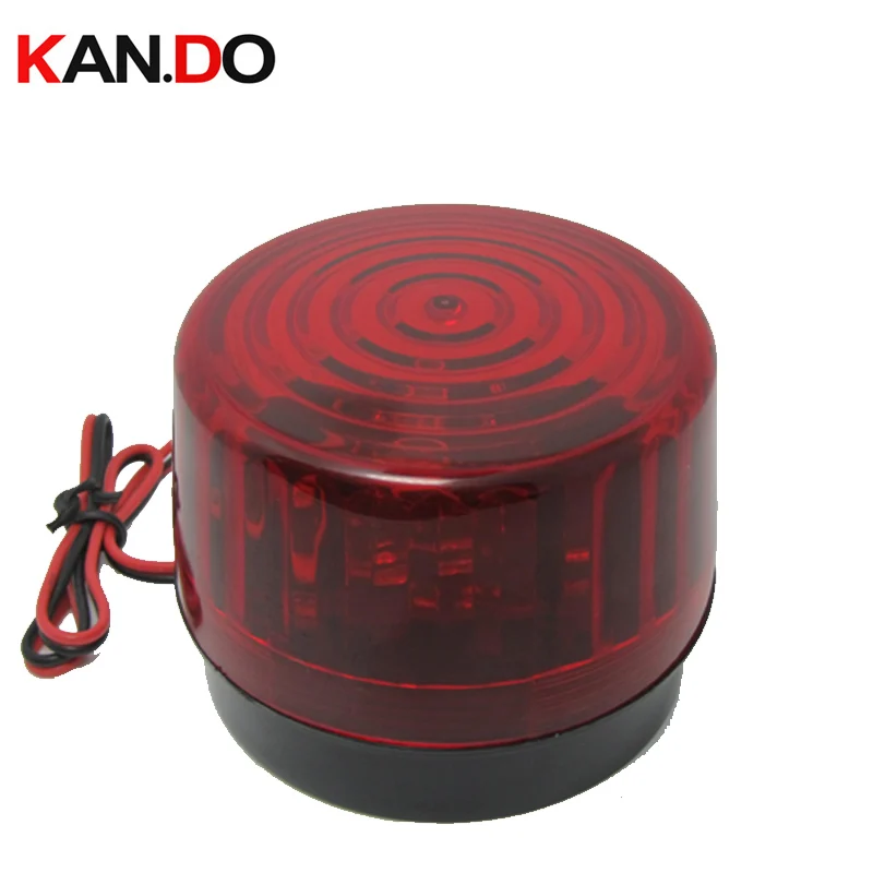 12V 120mA индикатор сигнала светильник красный проводной мигает мерцания с тактовой