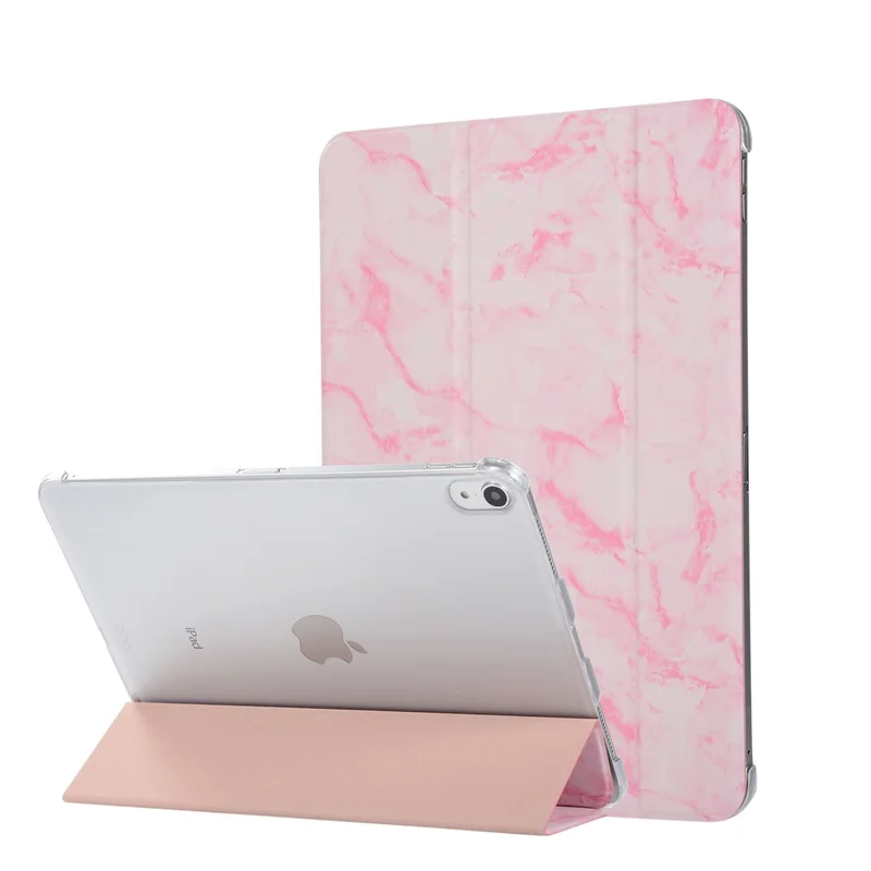 Розовый Чехол для ipad pro 11 A1980 A2013 A1934 A1979 новейшие модные Мрамор кожаный чехол с сосать Ручка Авто Режим сна/Пробуждение Функция - Цвет: Розовый