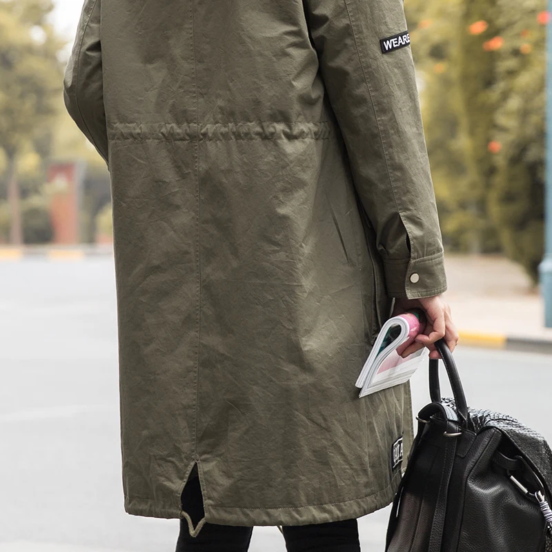 XXXL, панк стиль, настоящая меховая подкладка, Женское зимнее пальто, длинное, толстое, ветрозащитное пальто, Регулируемая Талия, женские парки, зимняя одежда EQ02